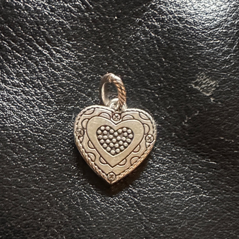 Brighton Silver Heart Charm Bracelet